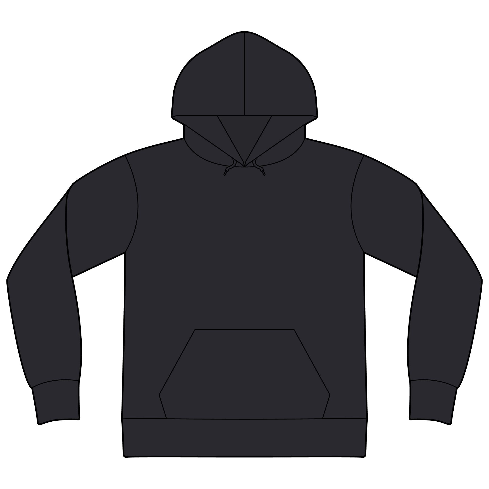 Unisex Sponge Fleece Drop Shoulder Hoodie Sweatshirt