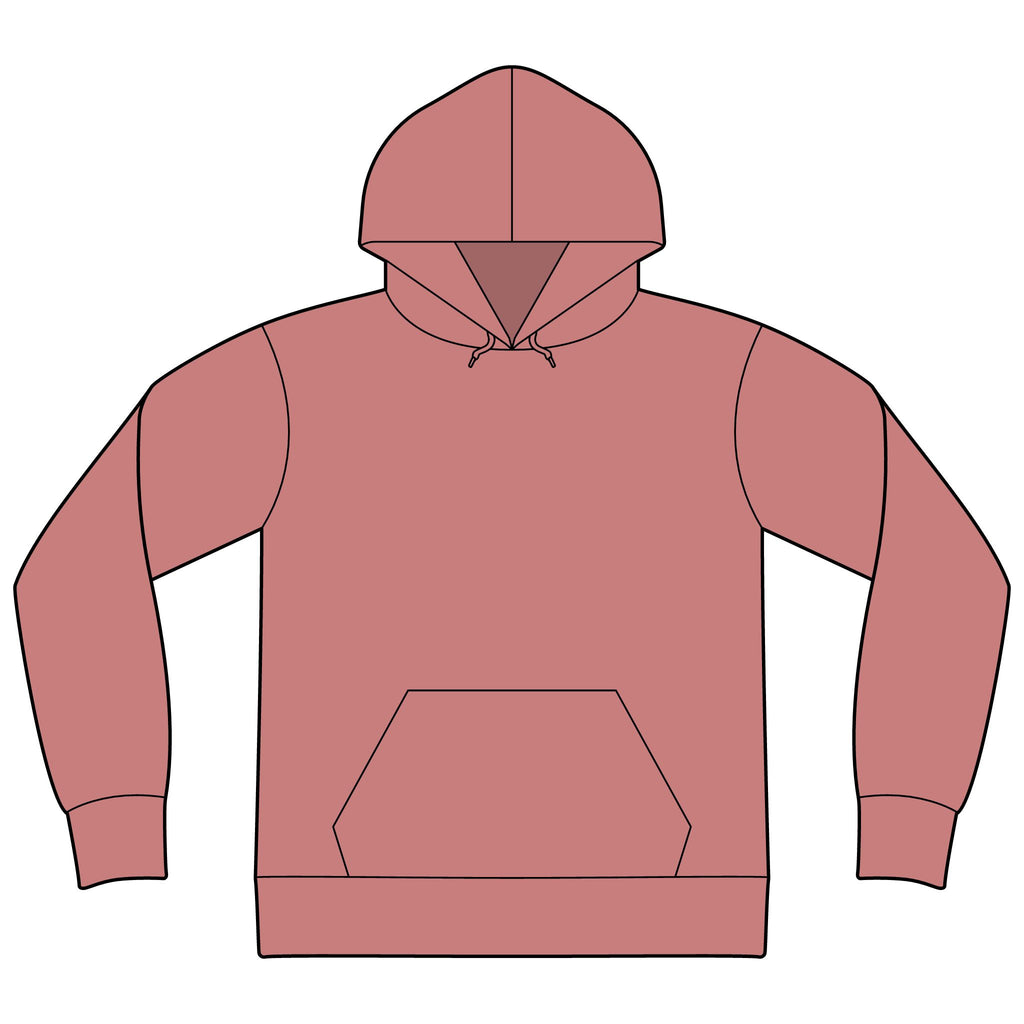Unisex Sponge Fleece Drop Shoulder Hoodie Sweatshirt