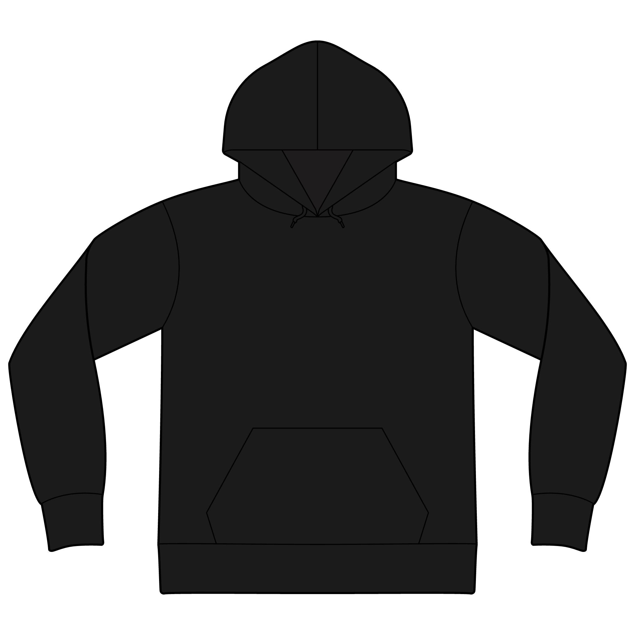 Unisex Sponge Fleece Drop Shoulder Hoodie Sweatshirt