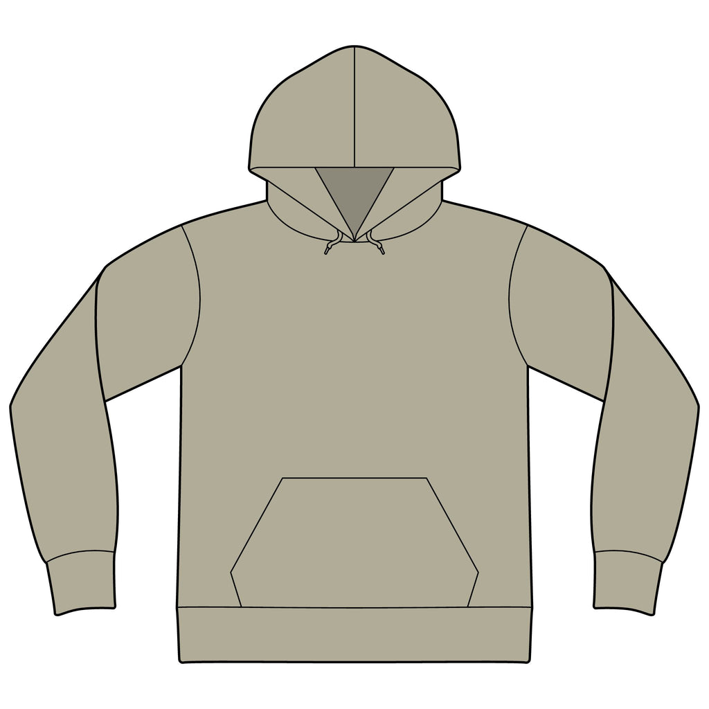 Unisex Sponge Fleece Drop Shoulder Hoodie Sweatshirt