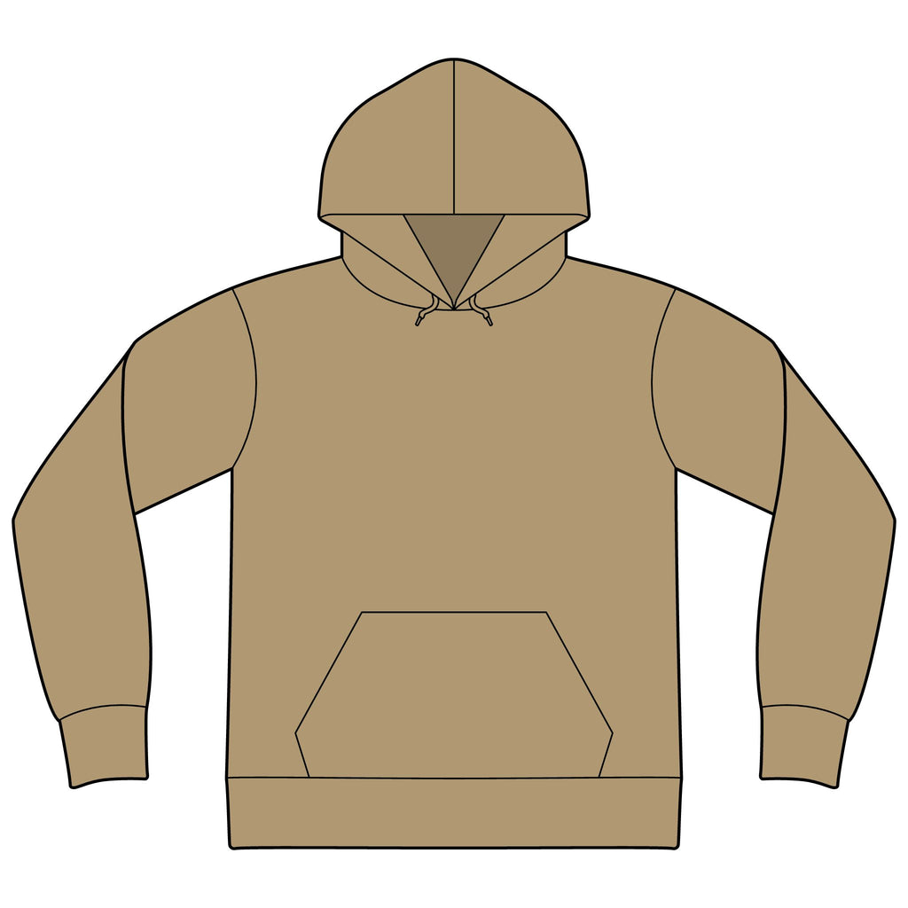 Unisex Sponge Fleece Drop Shoulder Hoodie Sweatshirt
