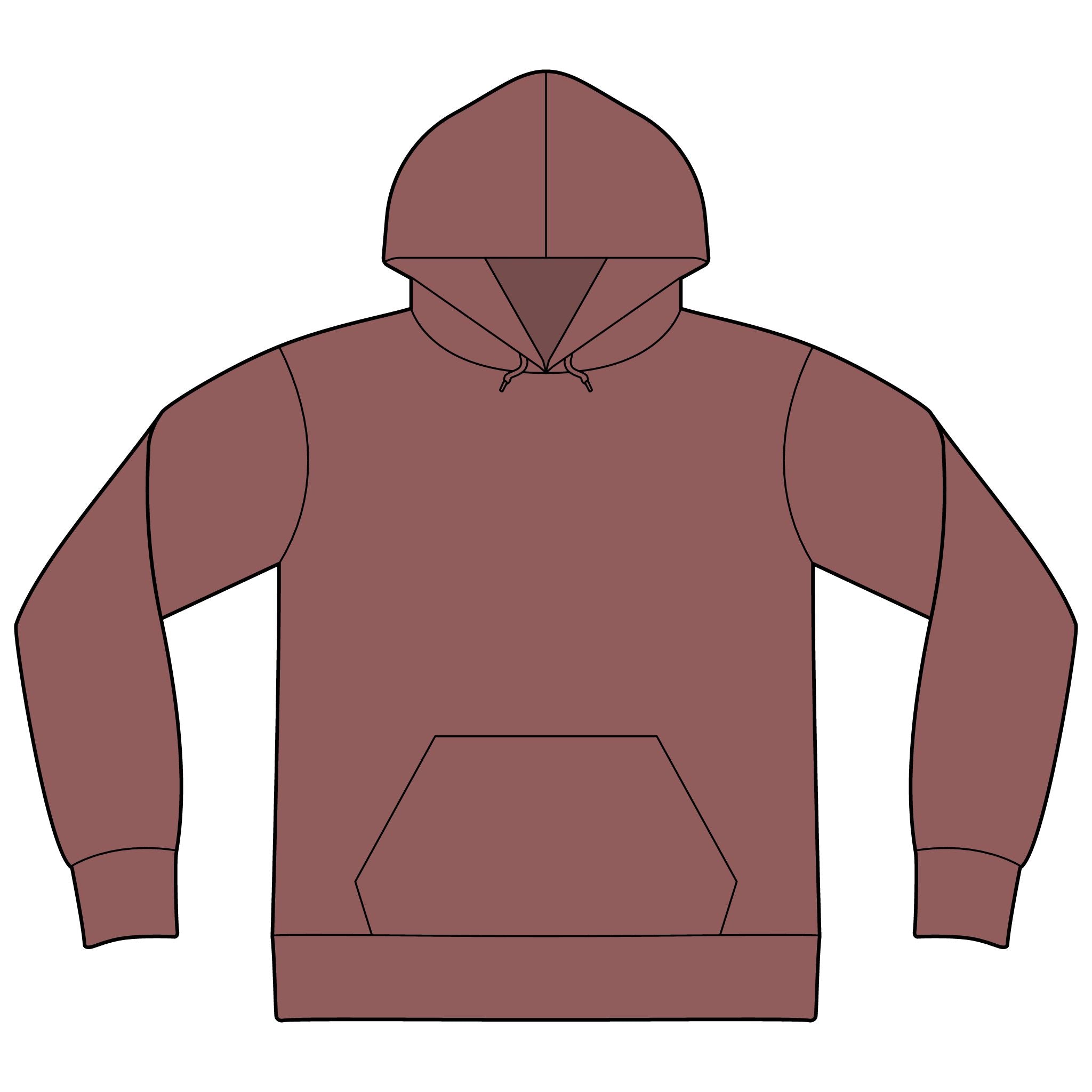 Unisex Sponge Fleece Drop Shoulder Hoodie Sweatshirt
