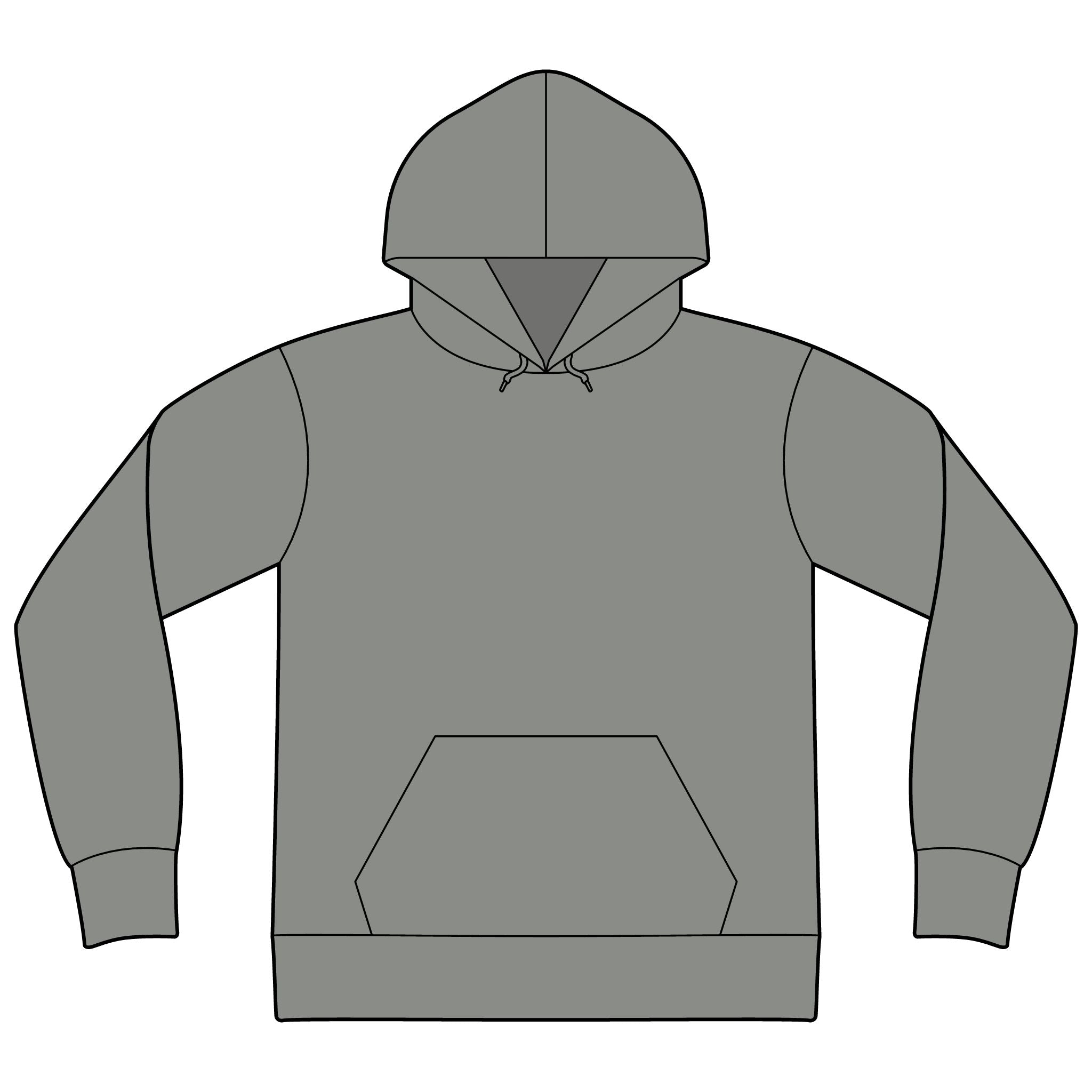 Unisex Sponge Fleece Drop Shoulder Hoodie Sweatshirt