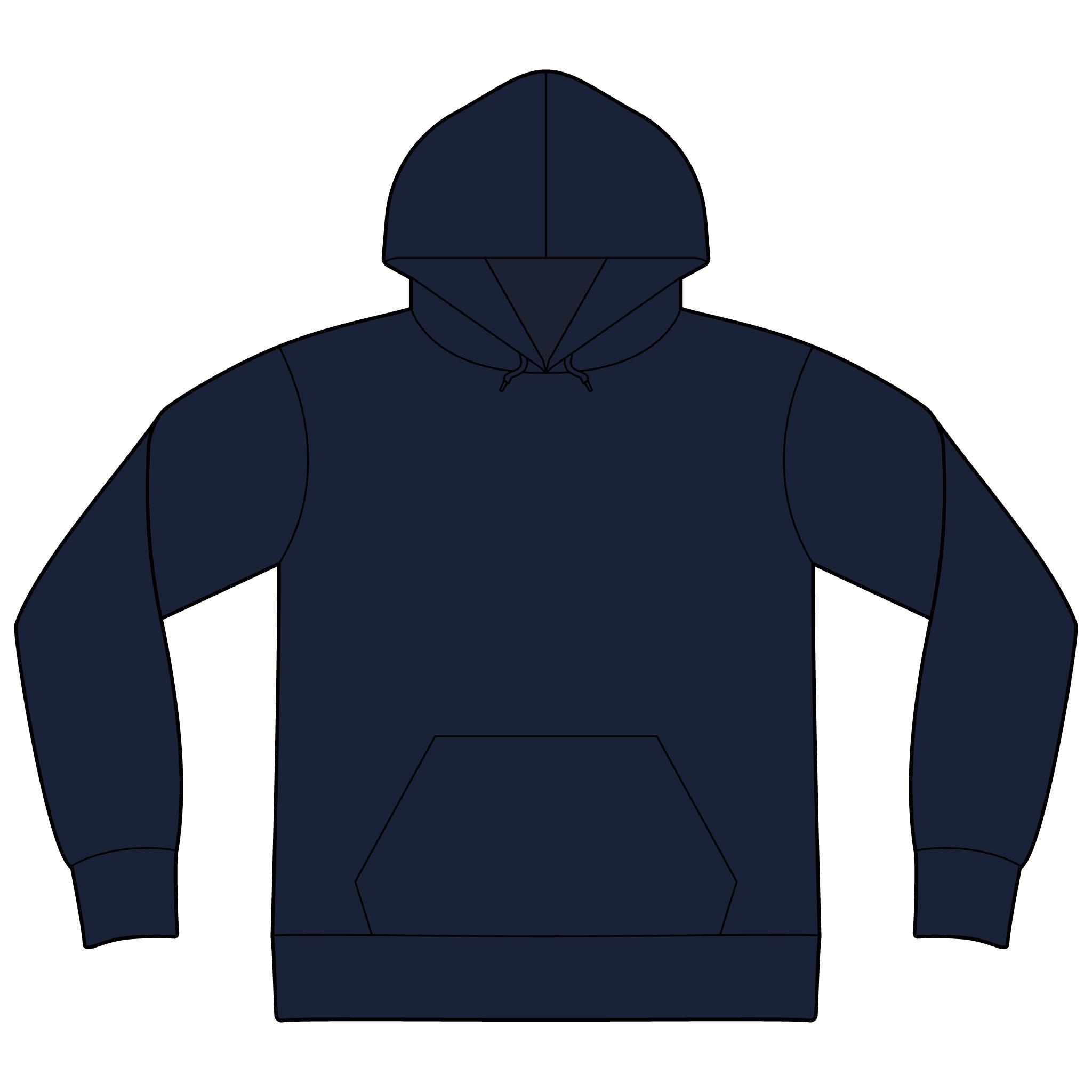 Unisex Sponge Fleece Drop Shoulder Hoodie Sweatshirt