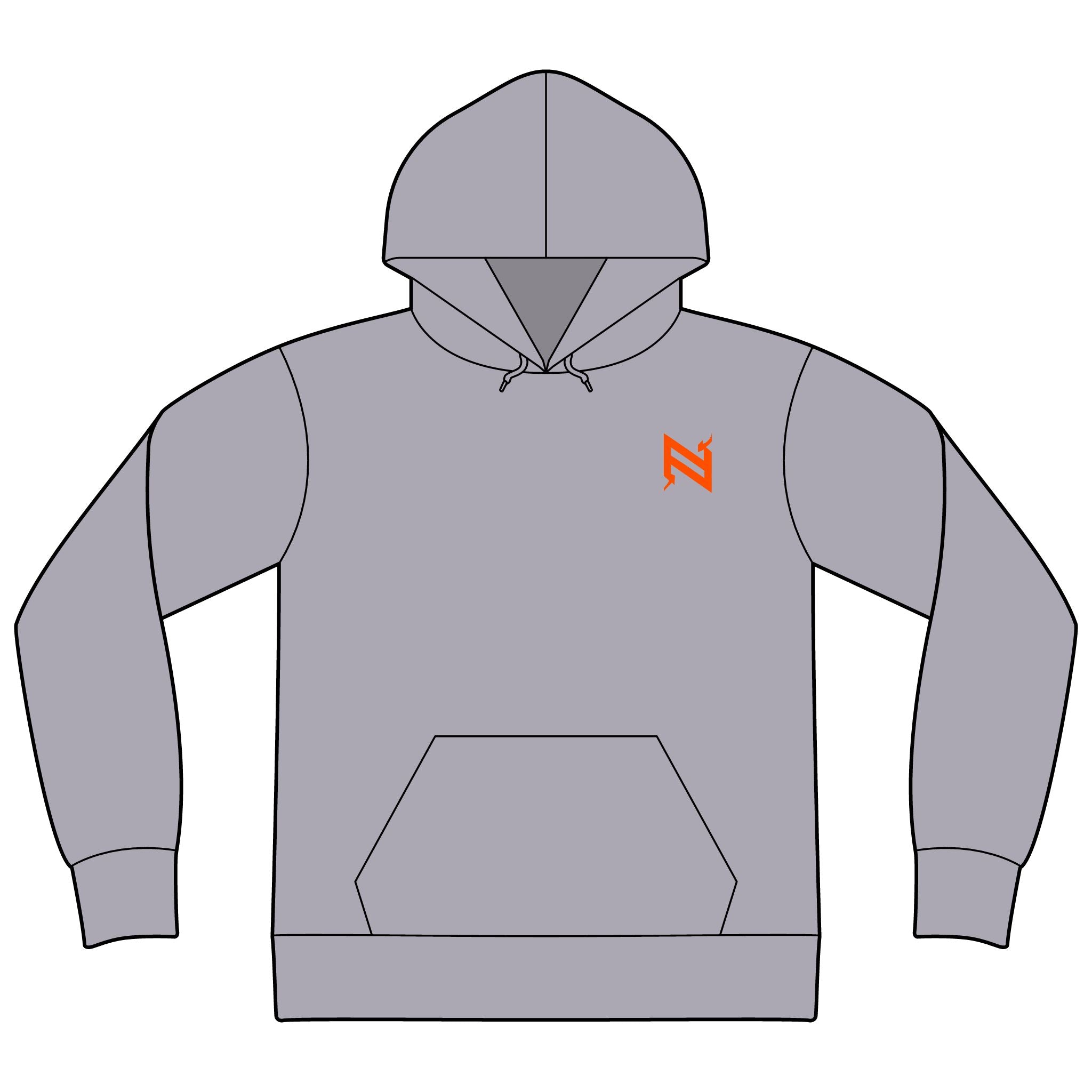 Unisex Sponge Fleece Drop Shoulder Hoodie Sweatshirt