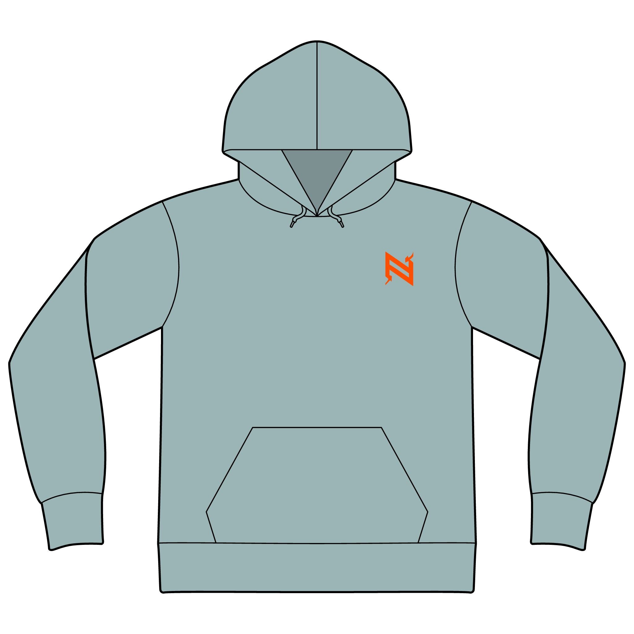 Unisex Sponge Fleece Drop Shoulder Hoodie Sweatshirt