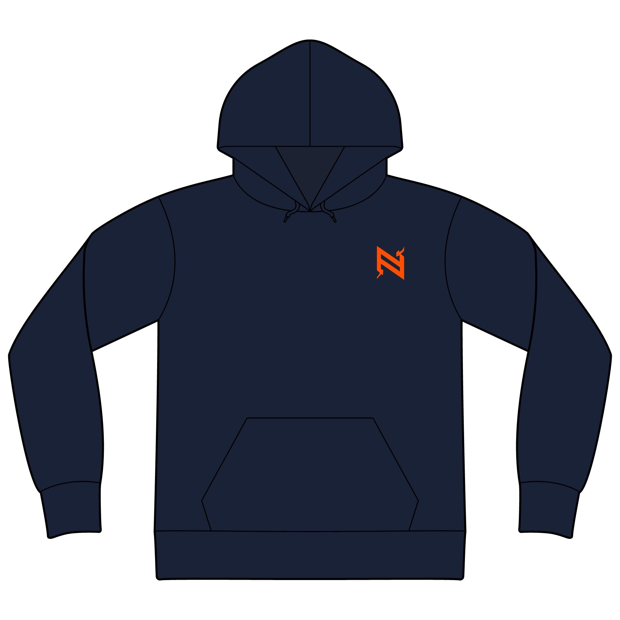 Unisex Sponge Fleece Drop Shoulder Hoodie Sweatshirt