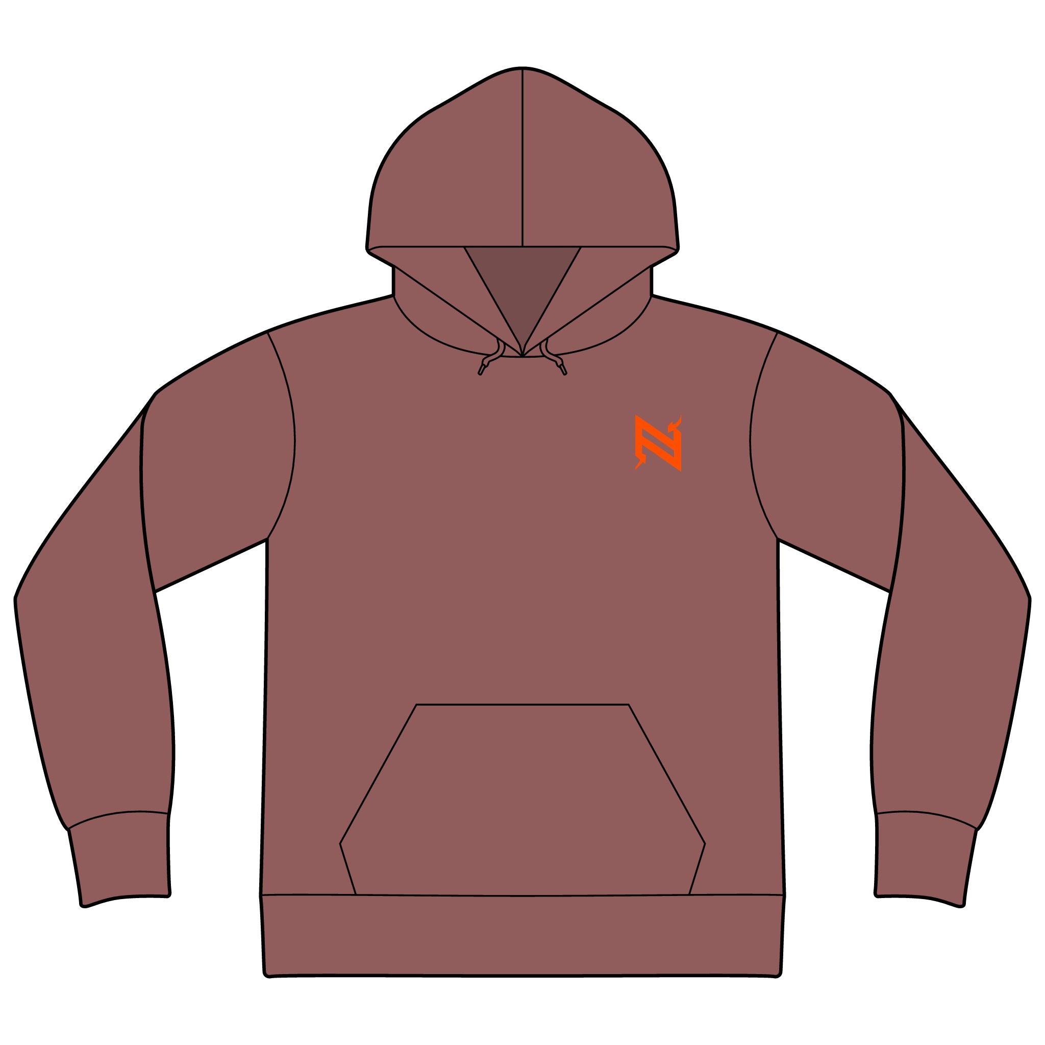 Unisex Sponge Fleece Drop Shoulder Hoodie Sweatshirt