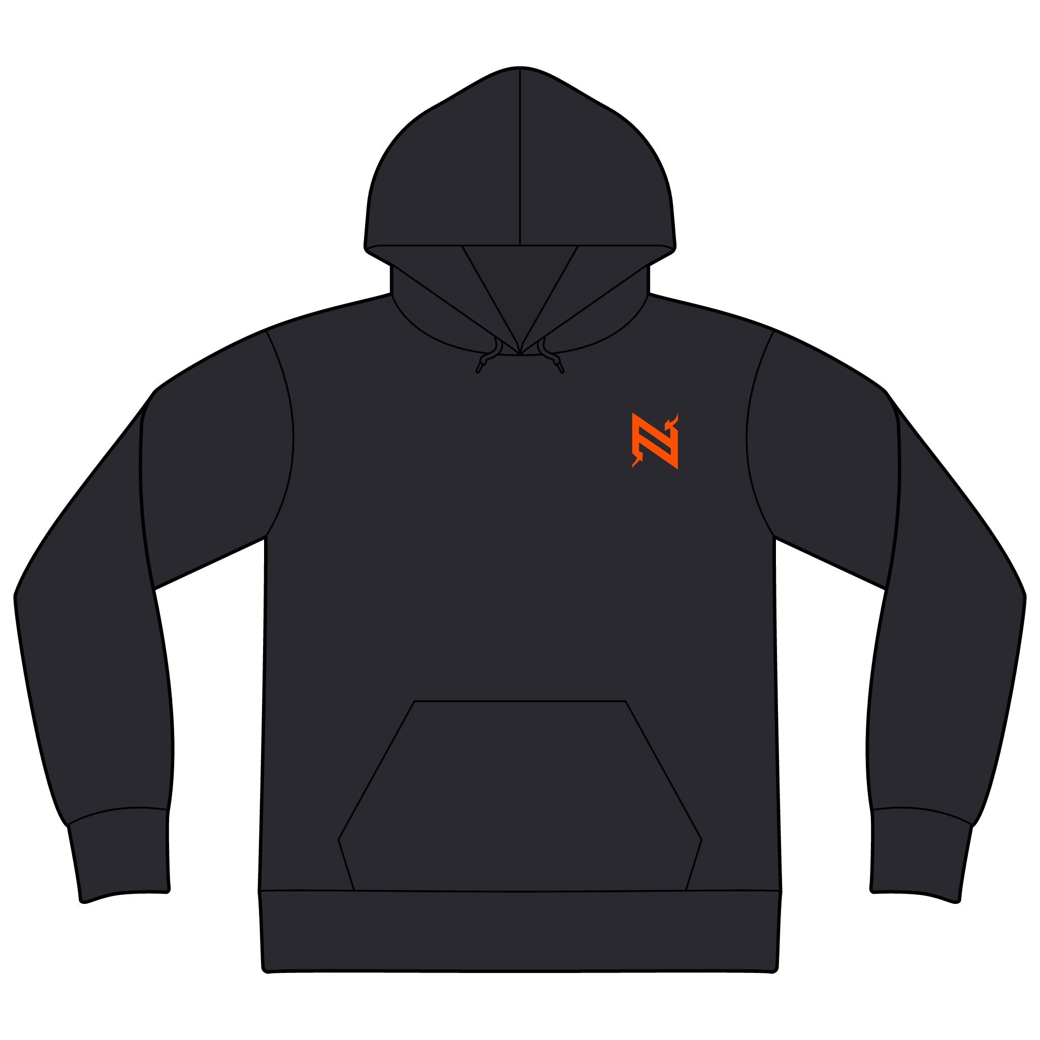 Unisex Sponge Fleece Drop Shoulder Hoodie Sweatshirt