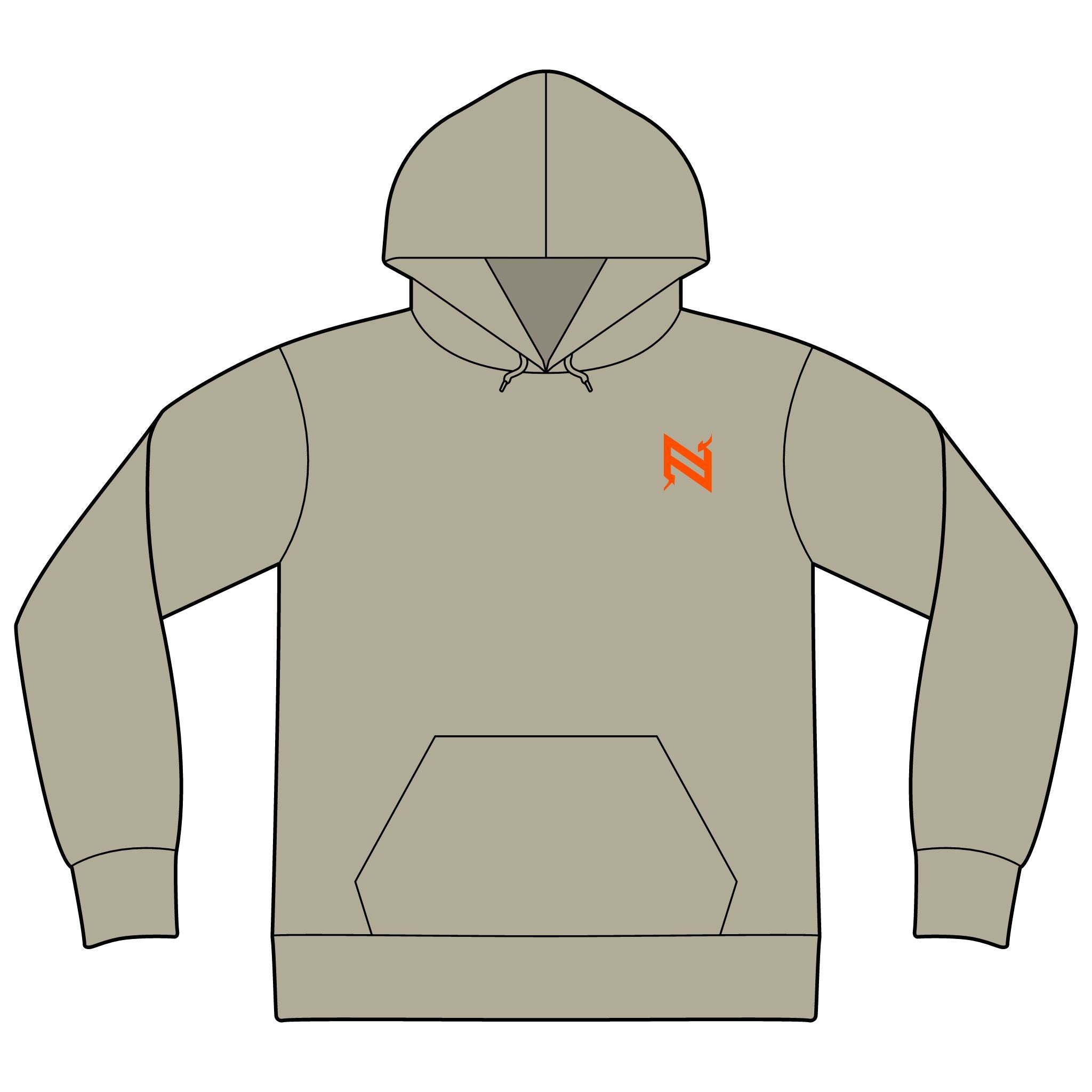 Unisex Sponge Fleece Drop Shoulder Hoodie Sweatshirt