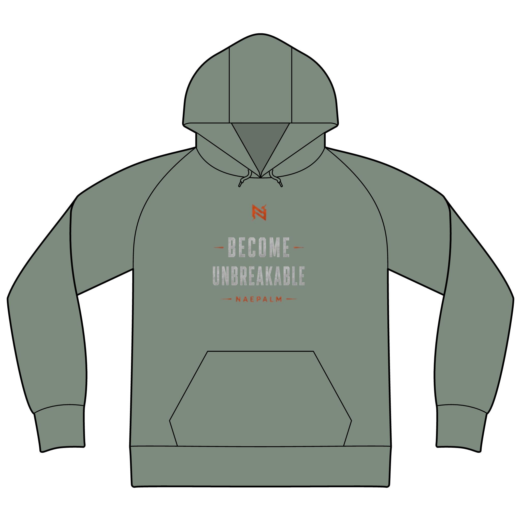 Unisex Organic CVC Fleece Pullover Hoodie
