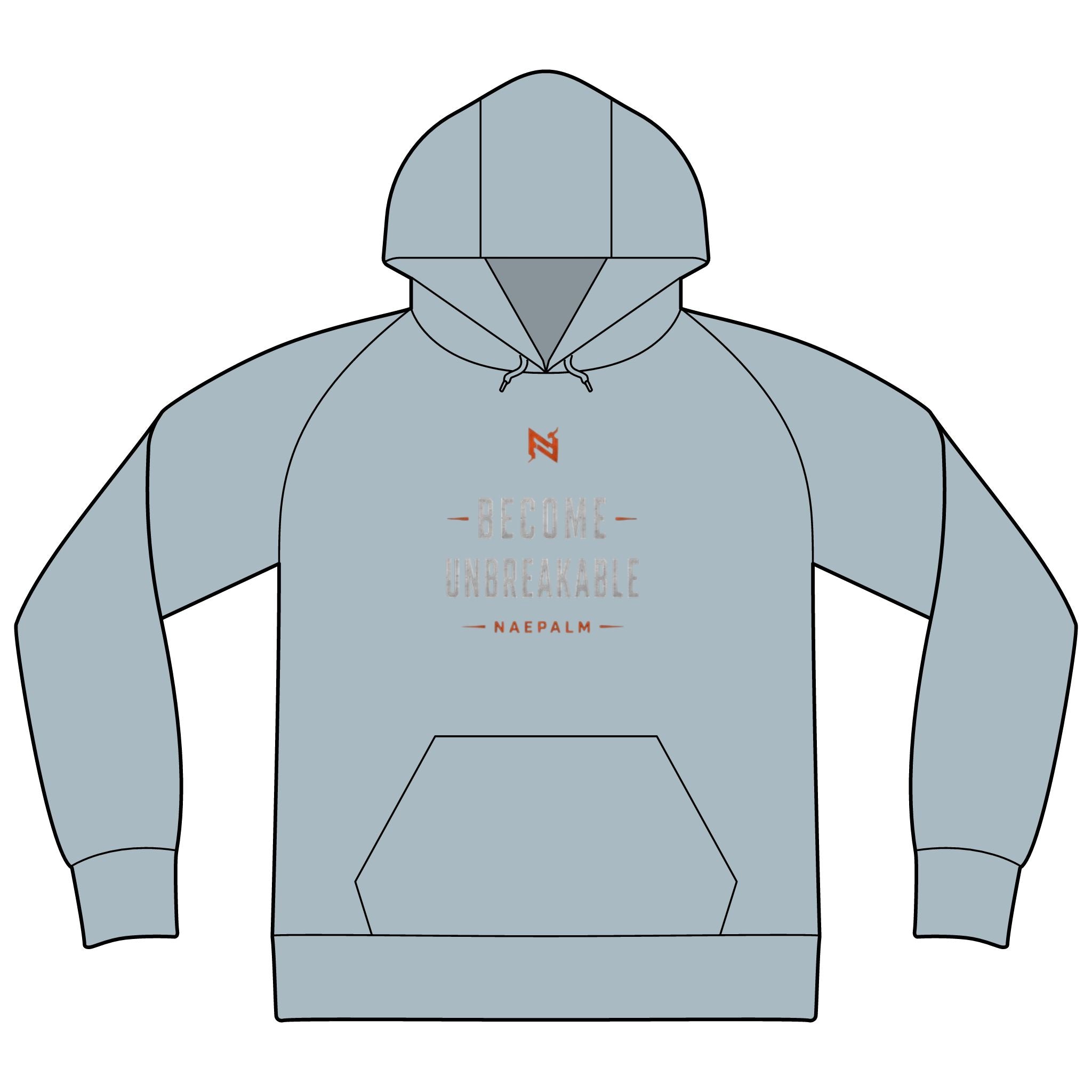 Unisex Organic CVC Fleece Pullover Hoodie