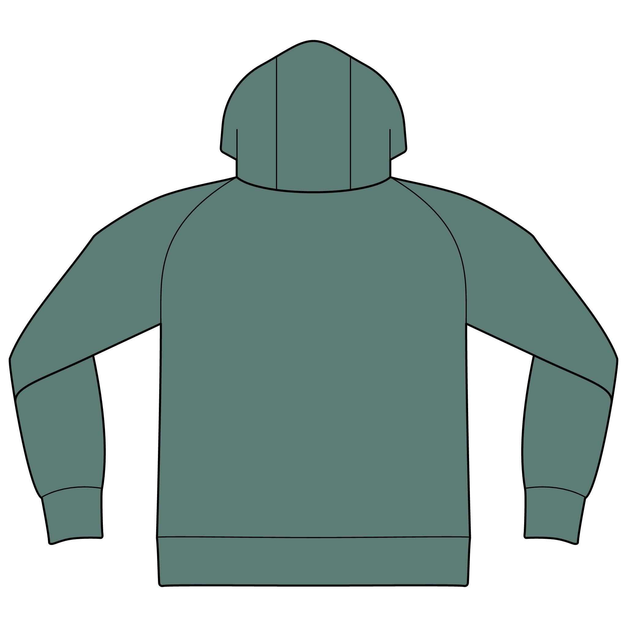 Unisex Organic CVC Fleece Pullover Hoodie