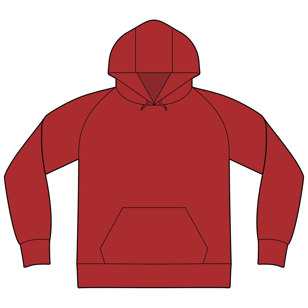Unisex Organic CVC Fleece Pullover Hoodie