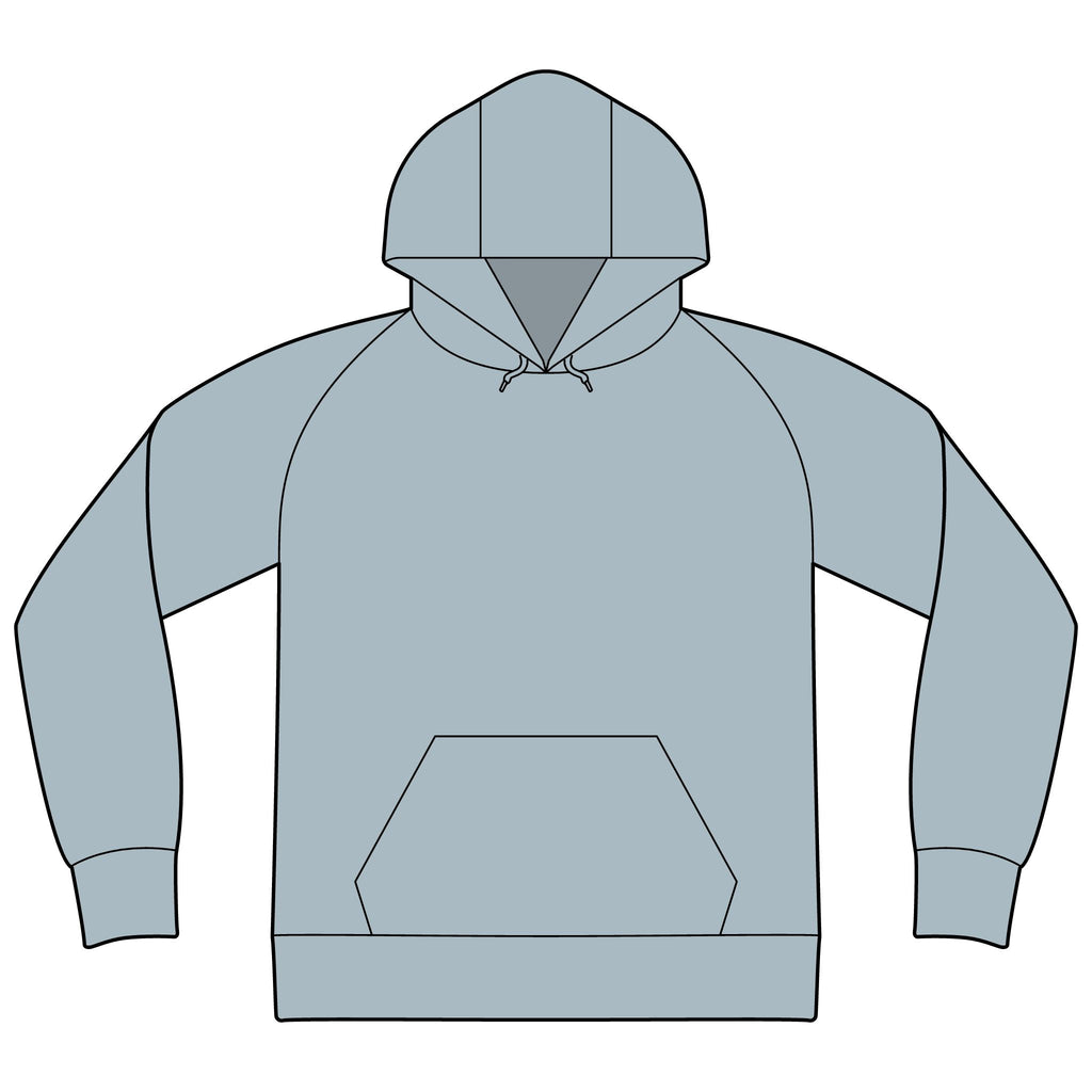 Unisex Organic CVC Fleece Pullover Hoodie