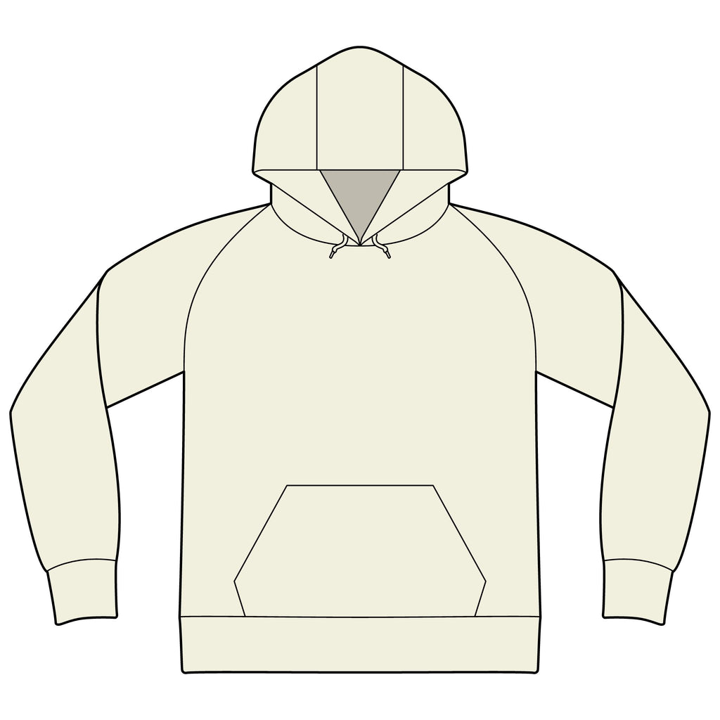 Unisex Organic CVC Fleece Pullover Hoodie