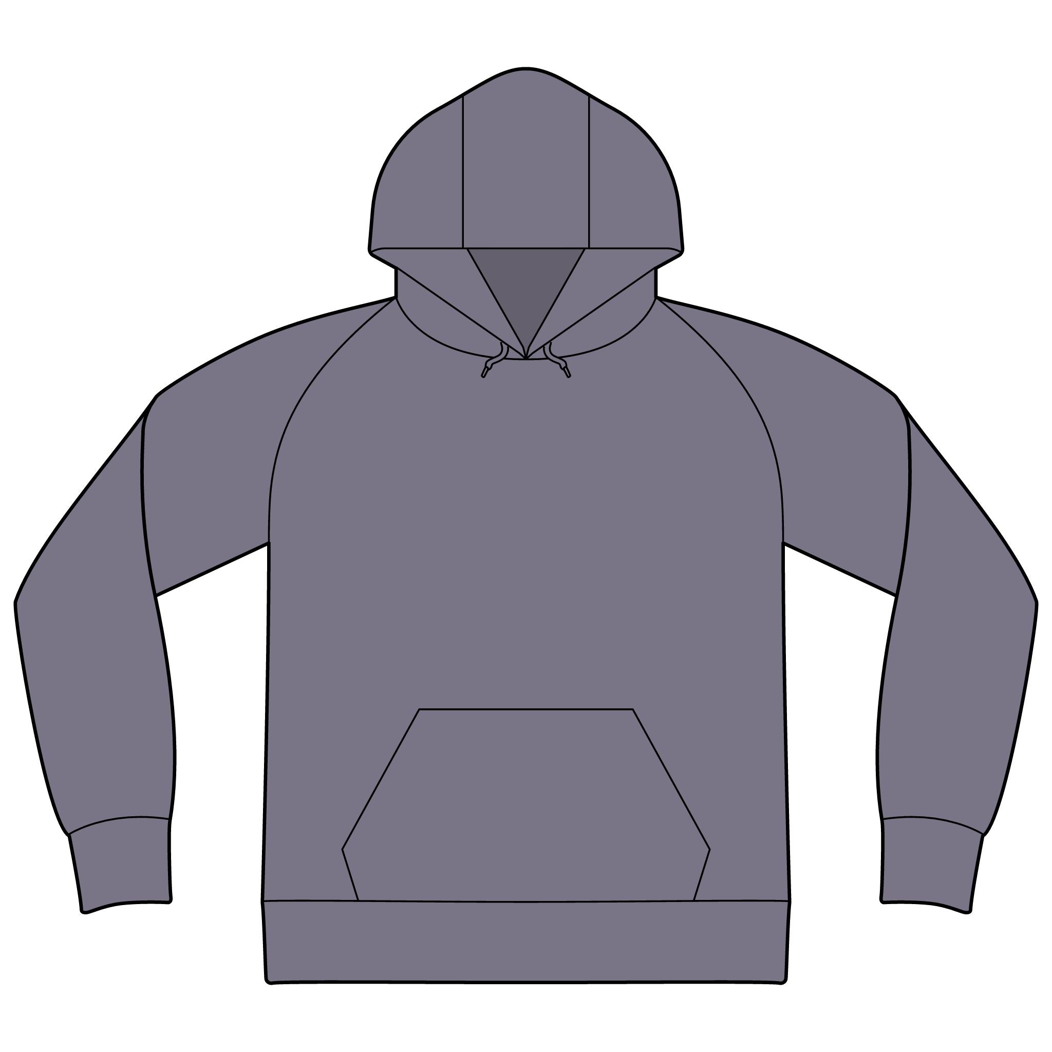 Unisex Organic CVC Fleece Pullover Hoodie