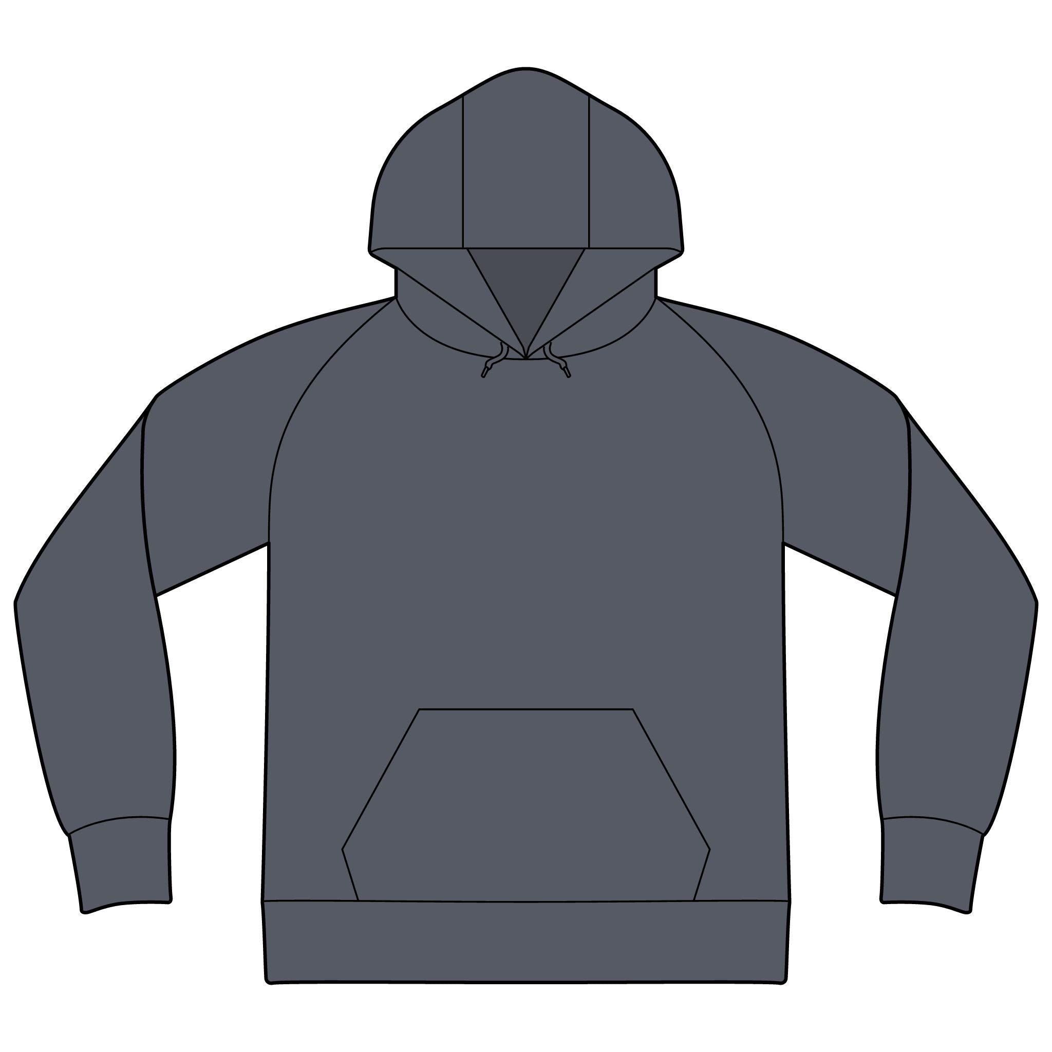 Unisex Organic CVC Fleece Pullover Hoodie