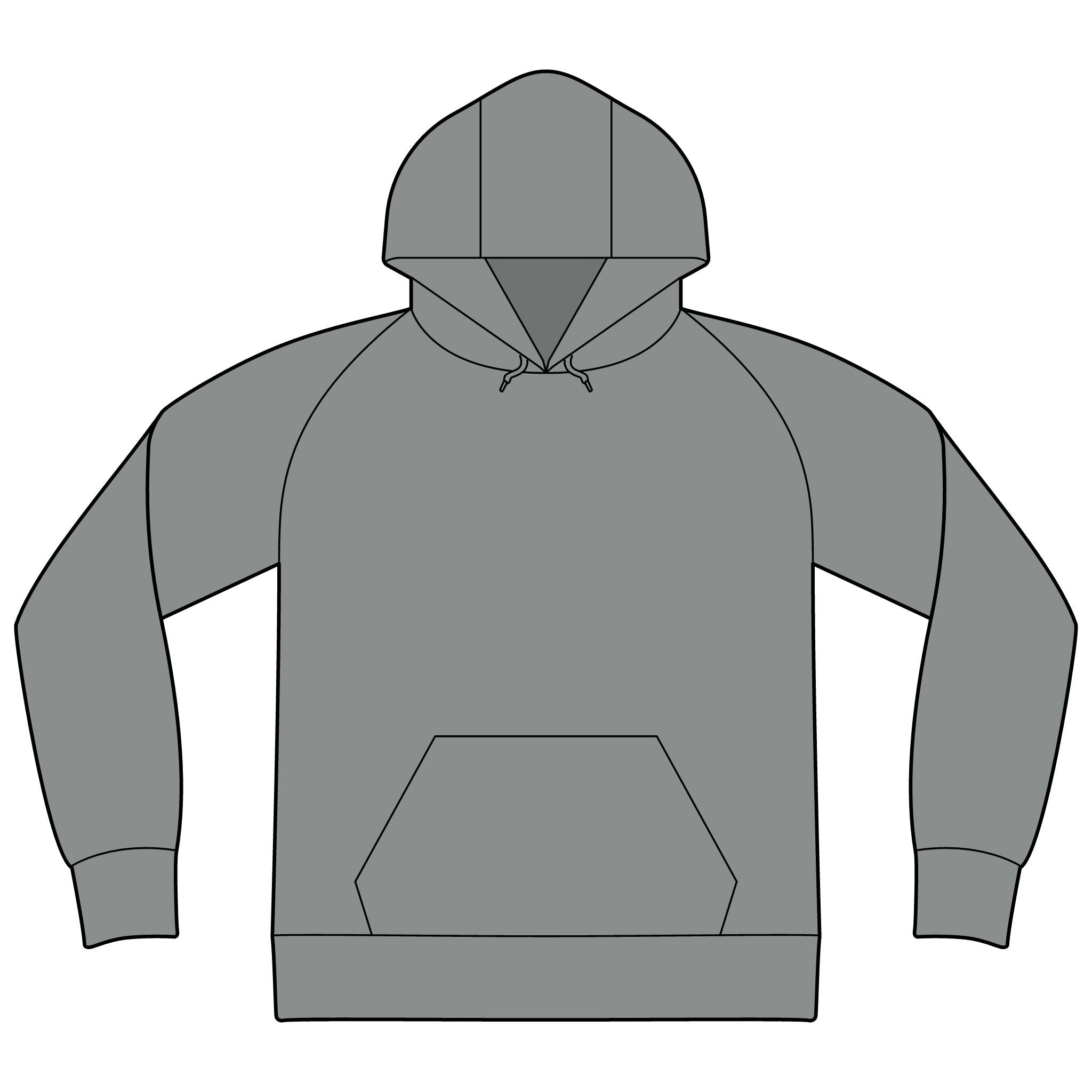 Unisex Organic CVC Fleece Pullover Hoodie