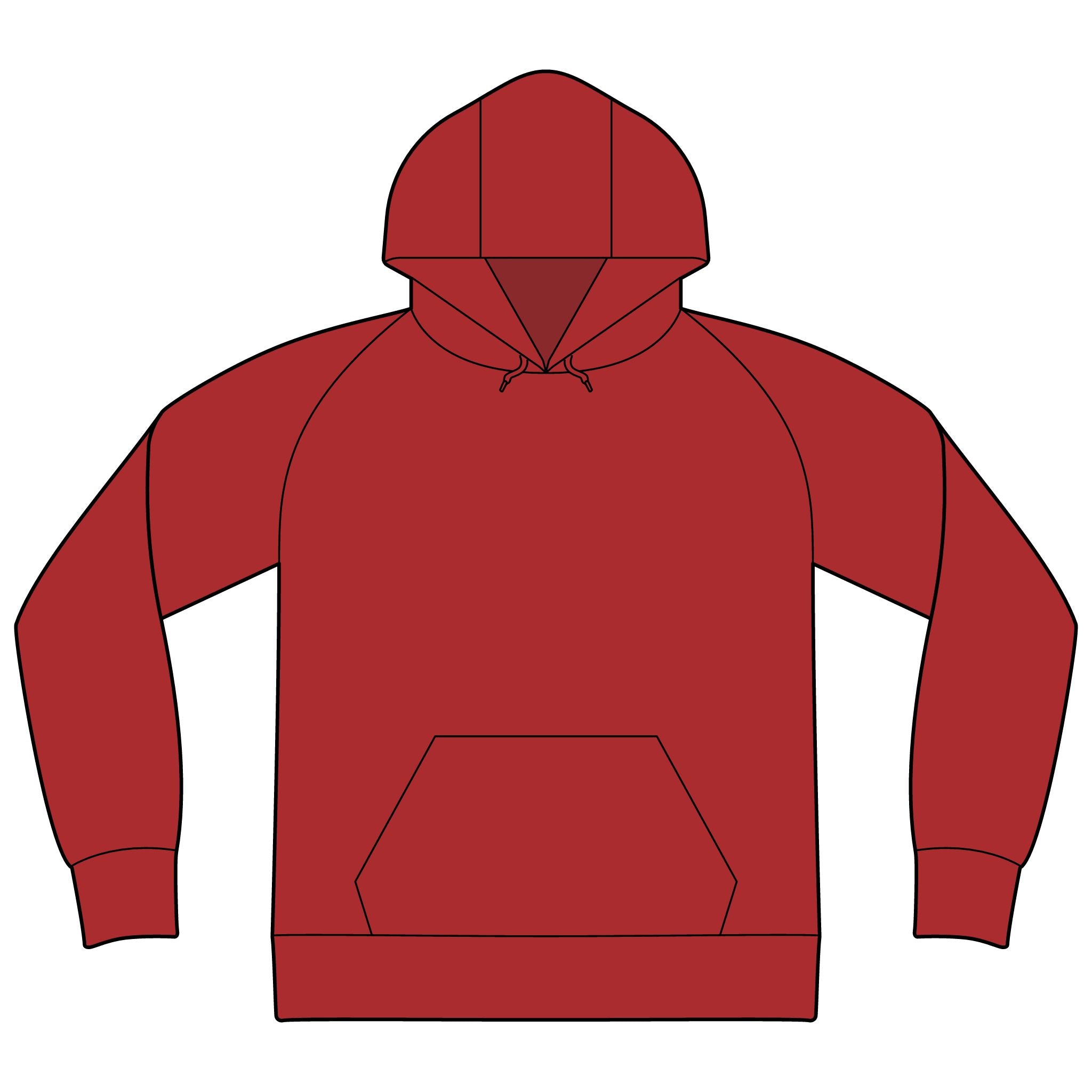 Unisex Organic CVC Fleece Pullover Hoodie