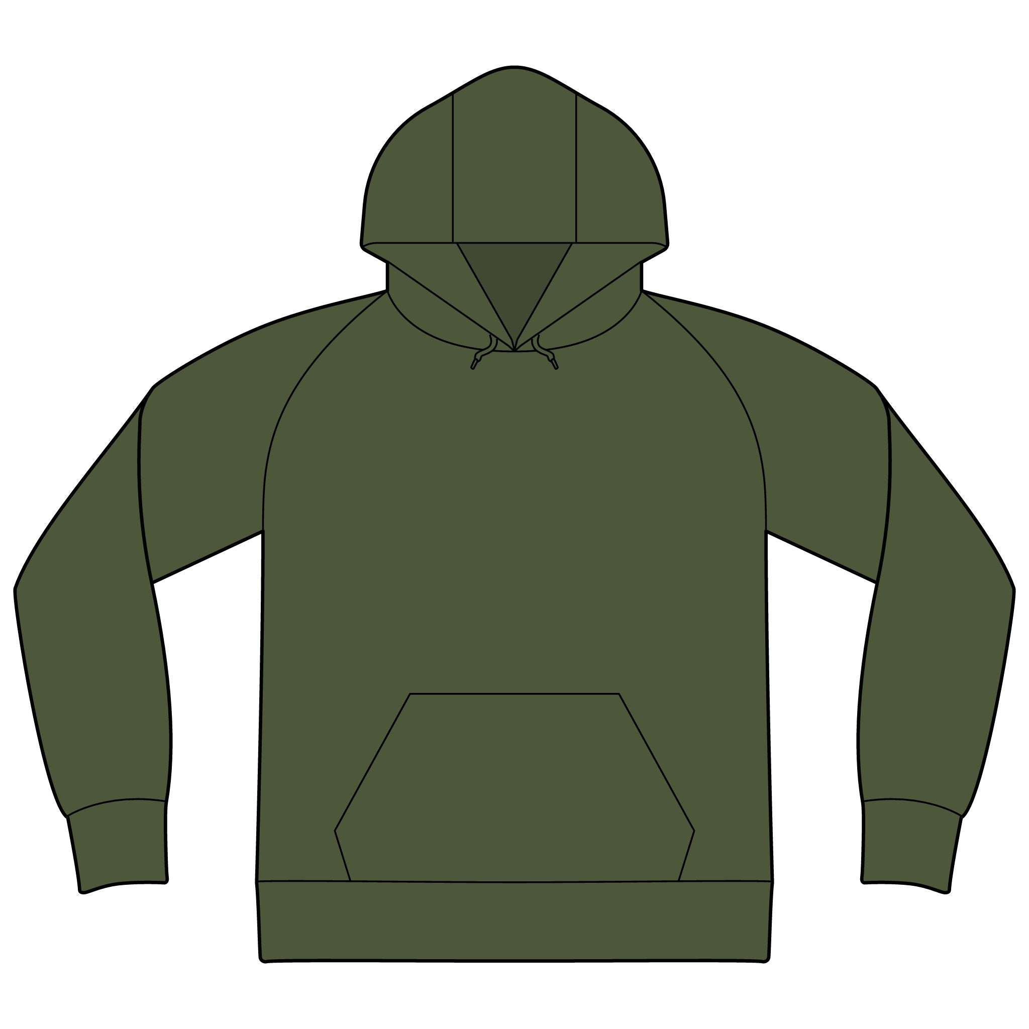 Unisex Organic CVC Fleece Pullover Hoodie