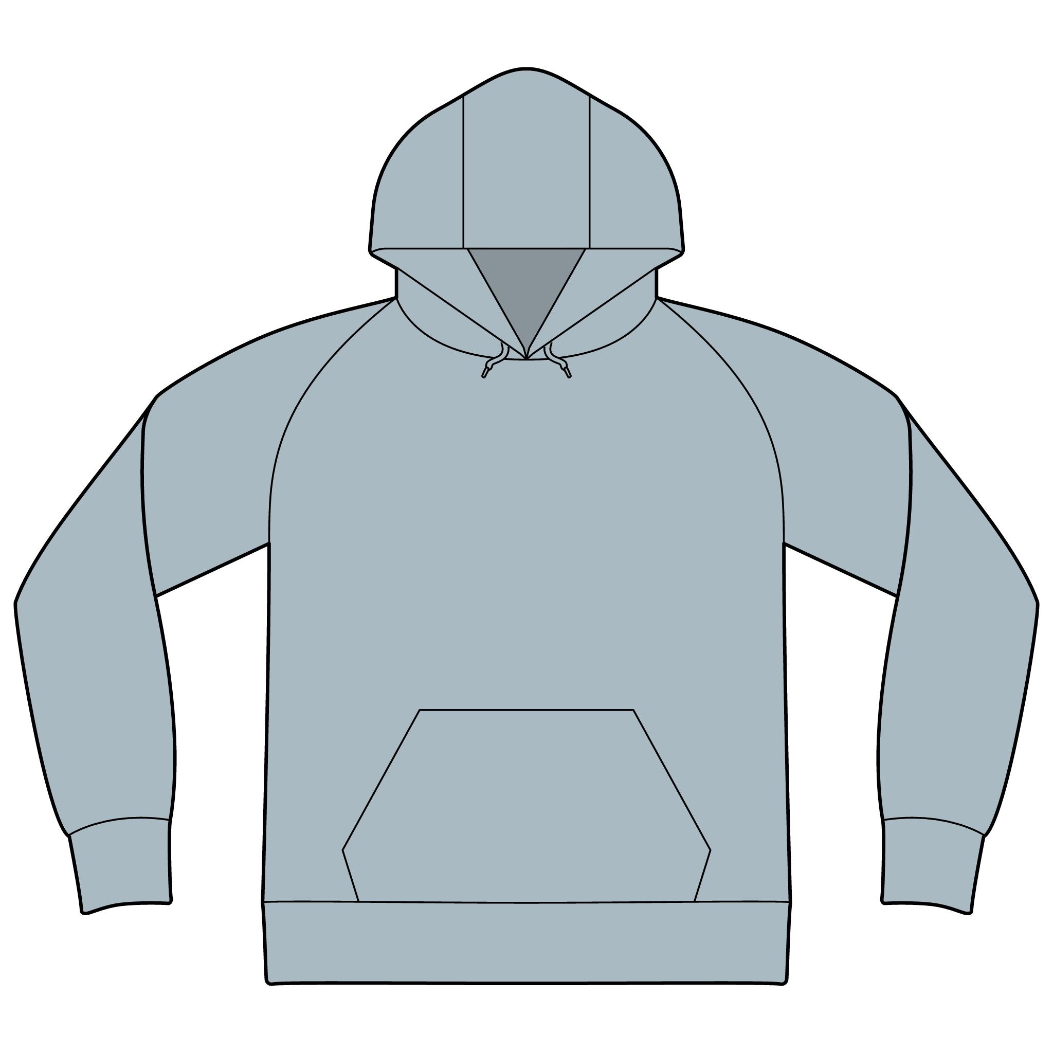 Unisex Organic CVC Fleece Pullover Hoodie