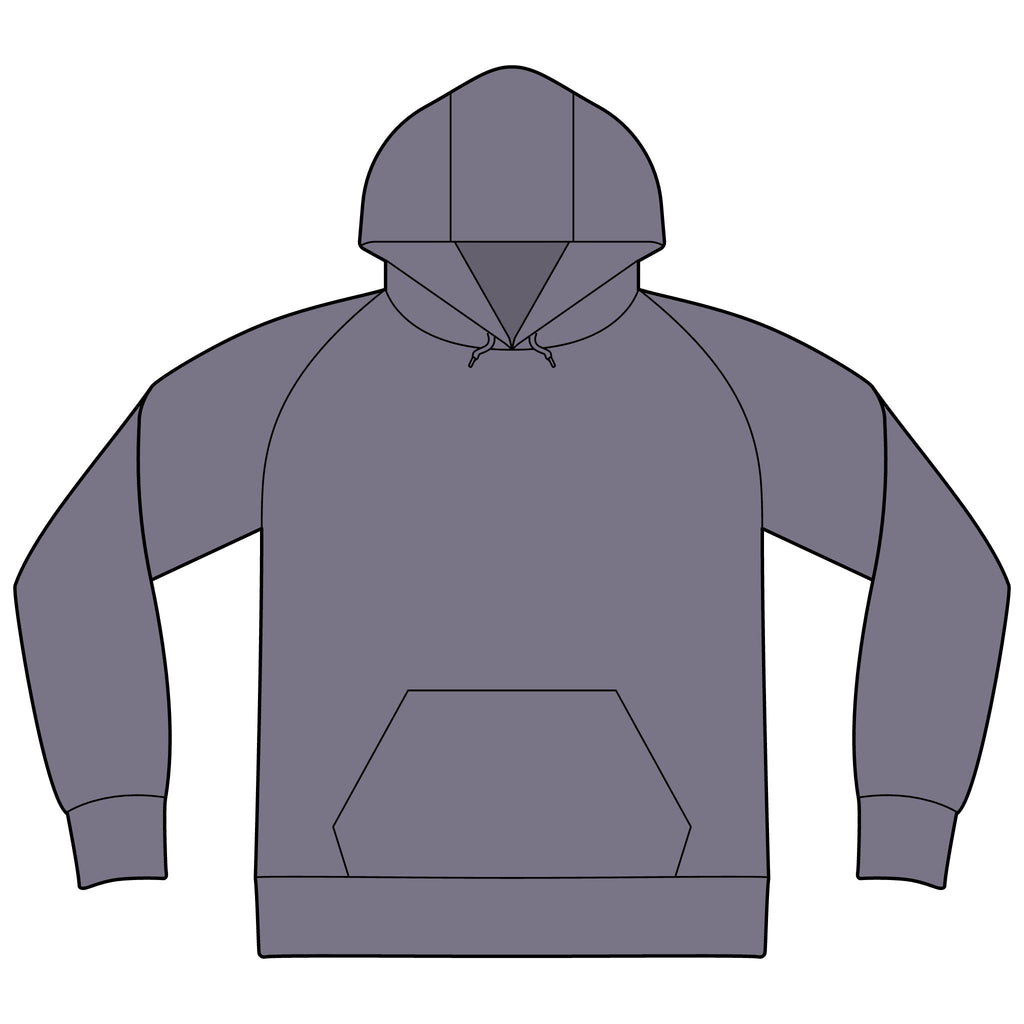Unisex Organic CVC Fleece Pullover Hoodie