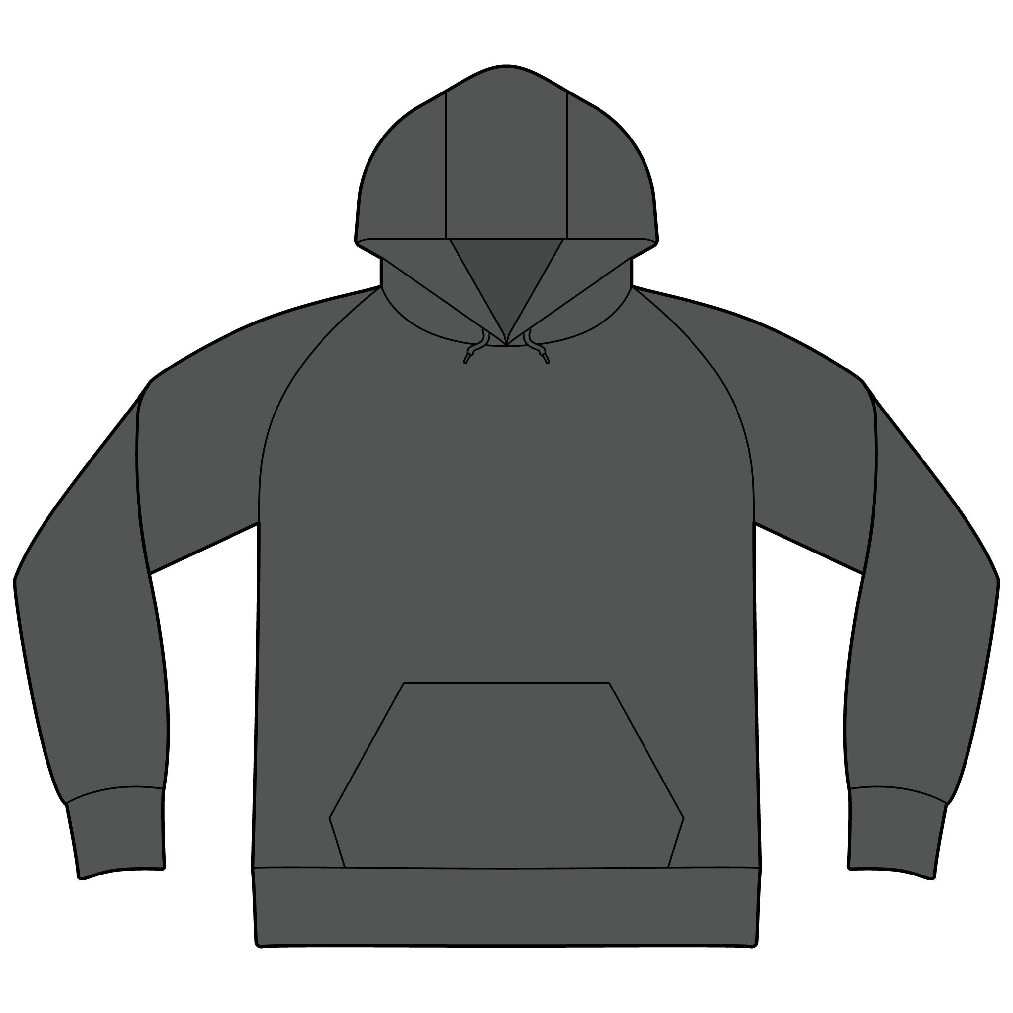 Unisex Organic CVC Fleece Pullover Hoodie