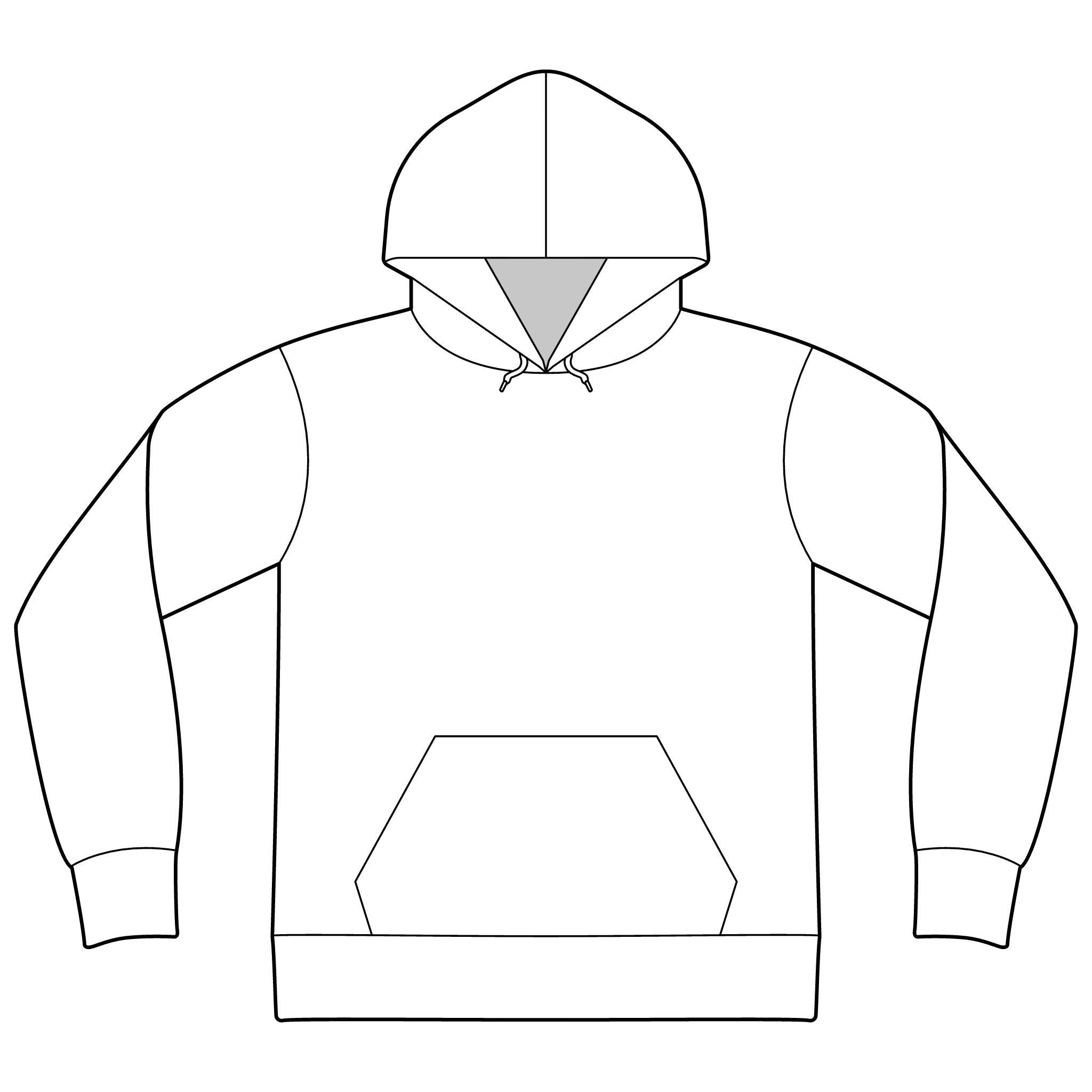Unisex Sponge Fleece Drop Shoulder Hoodie Sweatshirt