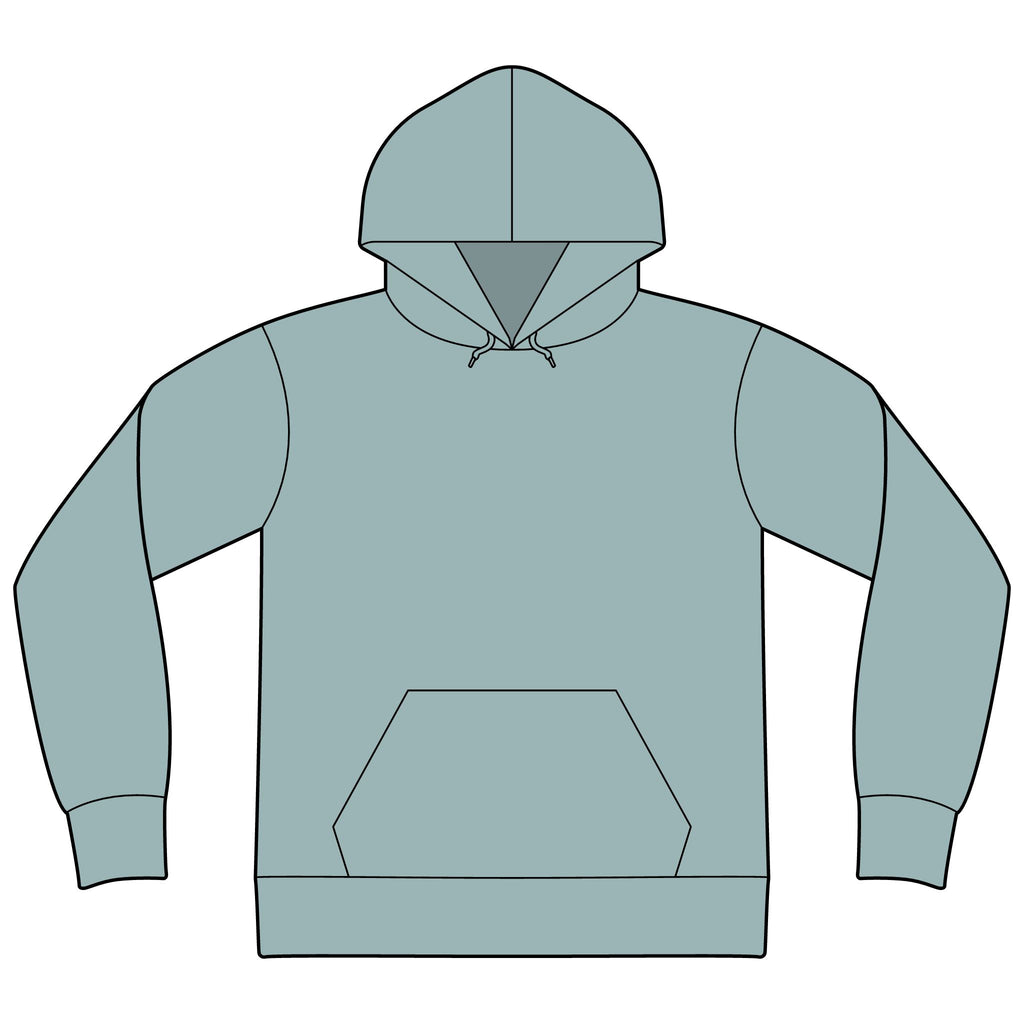Unisex Sponge Fleece Drop Shoulder Hoodie Sweatshirt