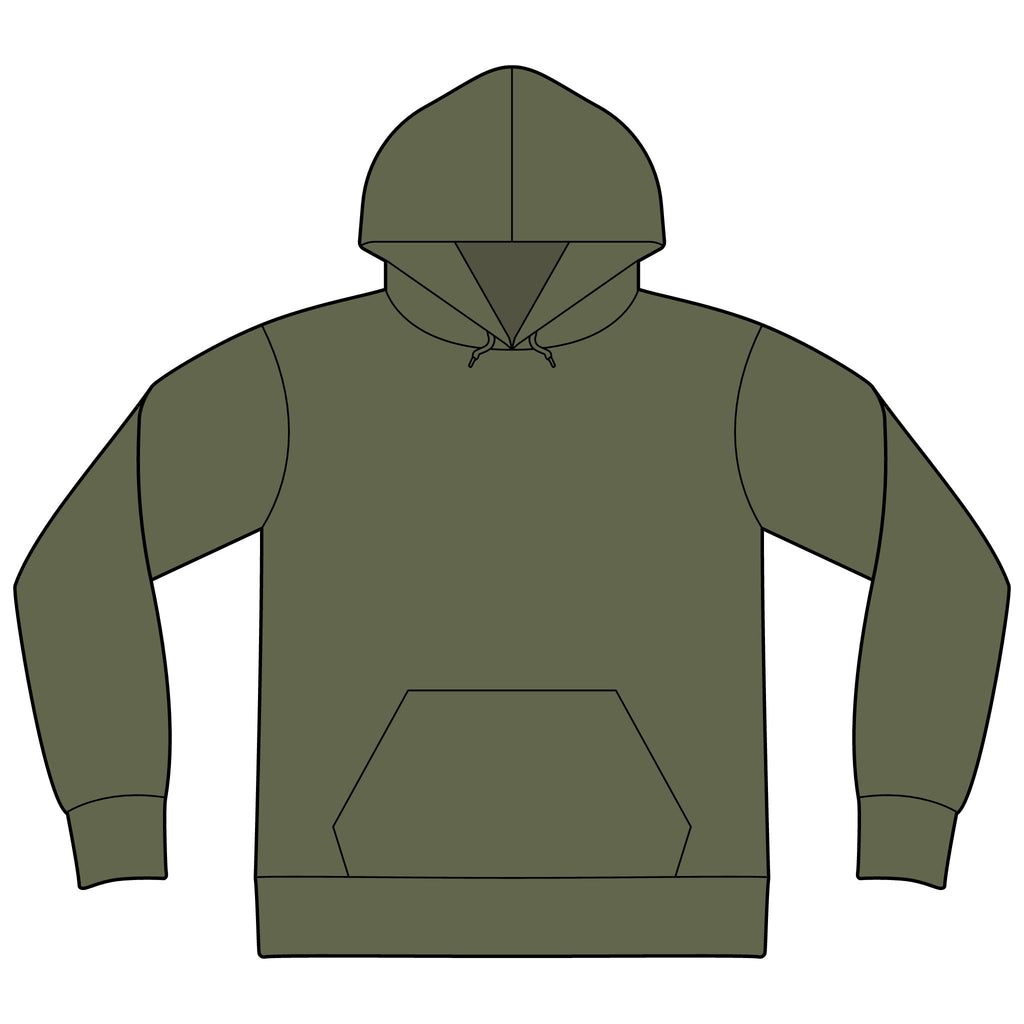 Unisex Sponge Fleece Drop Shoulder Hoodie Sweatshirt