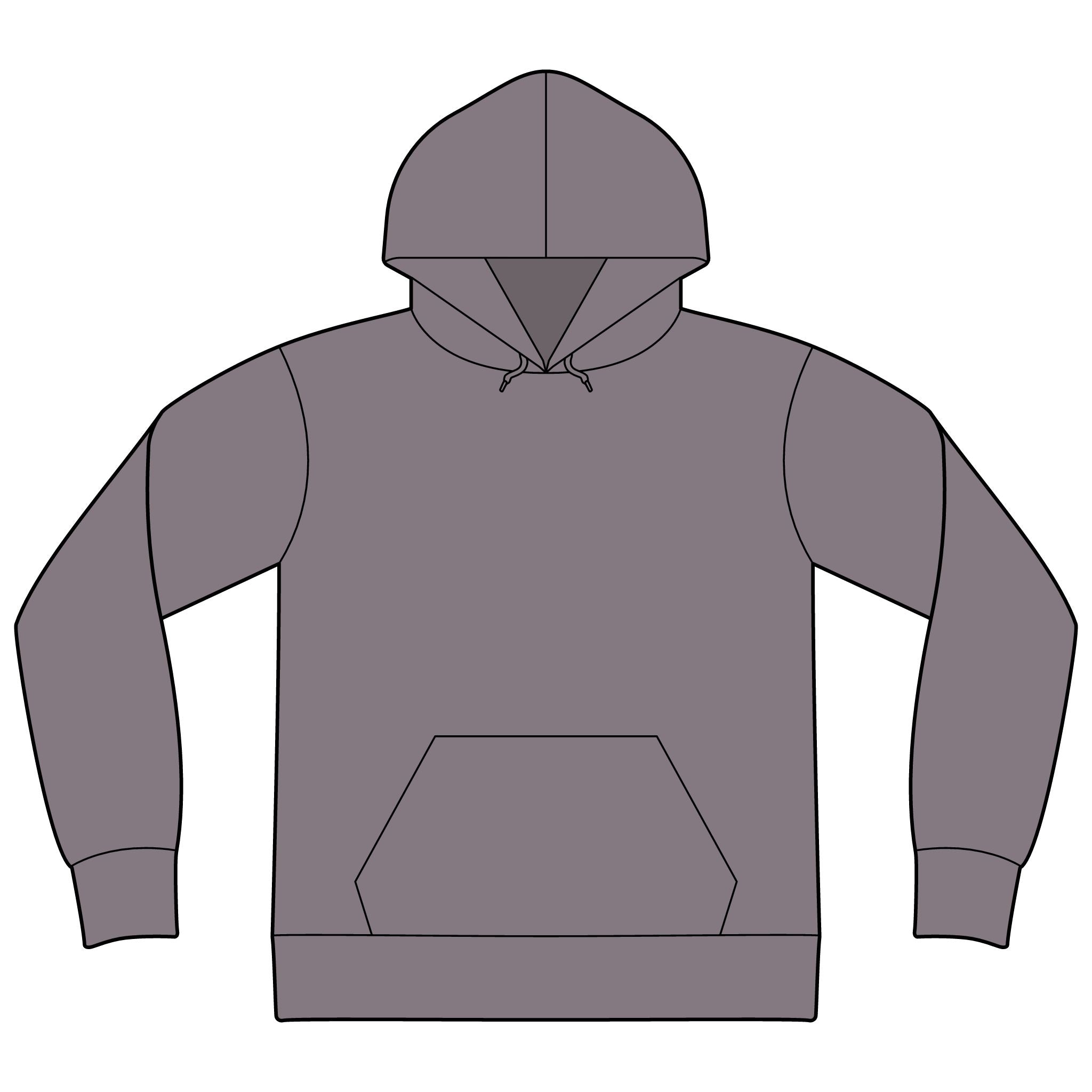 Unisex Sponge Fleece Drop Shoulder Hoodie Sweatshirt
