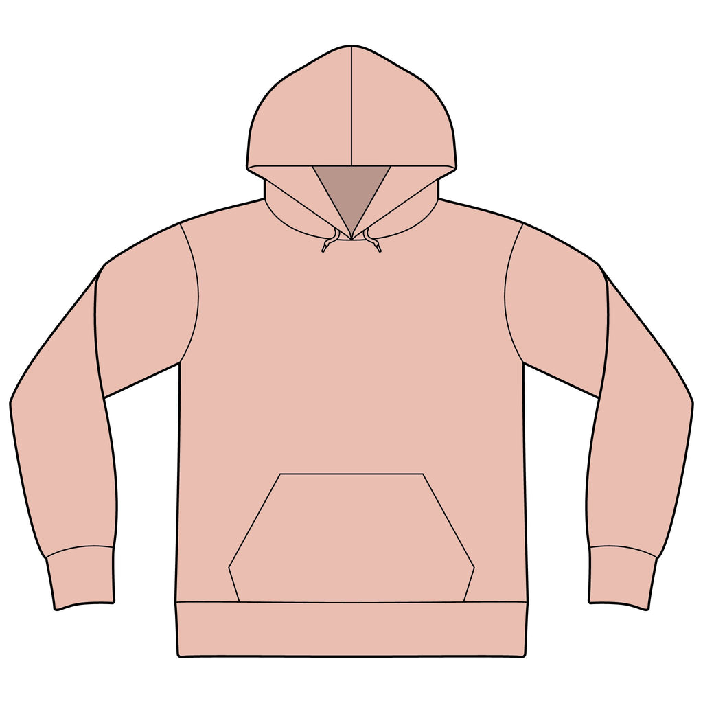 Unisex Sponge Fleece Drop Shoulder Hoodie Sweatshirt