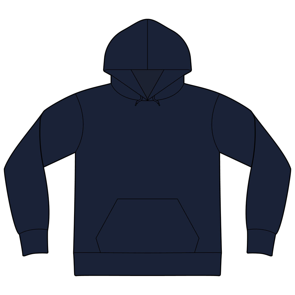 Unisex Sponge Fleece Drop Shoulder Hoodie Sweatshirt