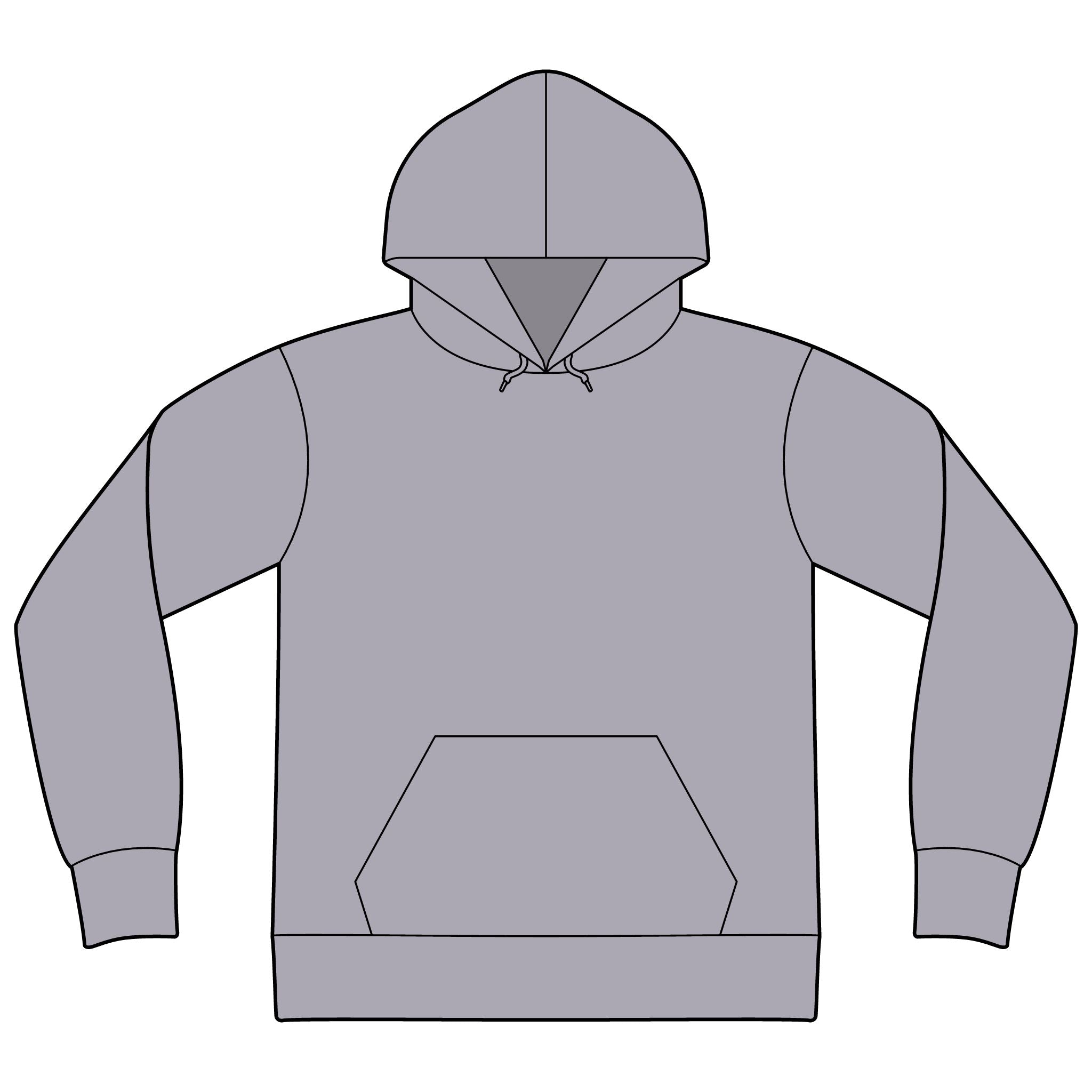 Unisex Sponge Fleece Drop Shoulder Hoodie Sweatshirt